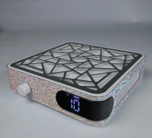 Rhinestone LCD Display Nail Dust Collector