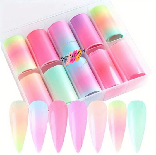 Ombre Dusty Pink Transfer Foil